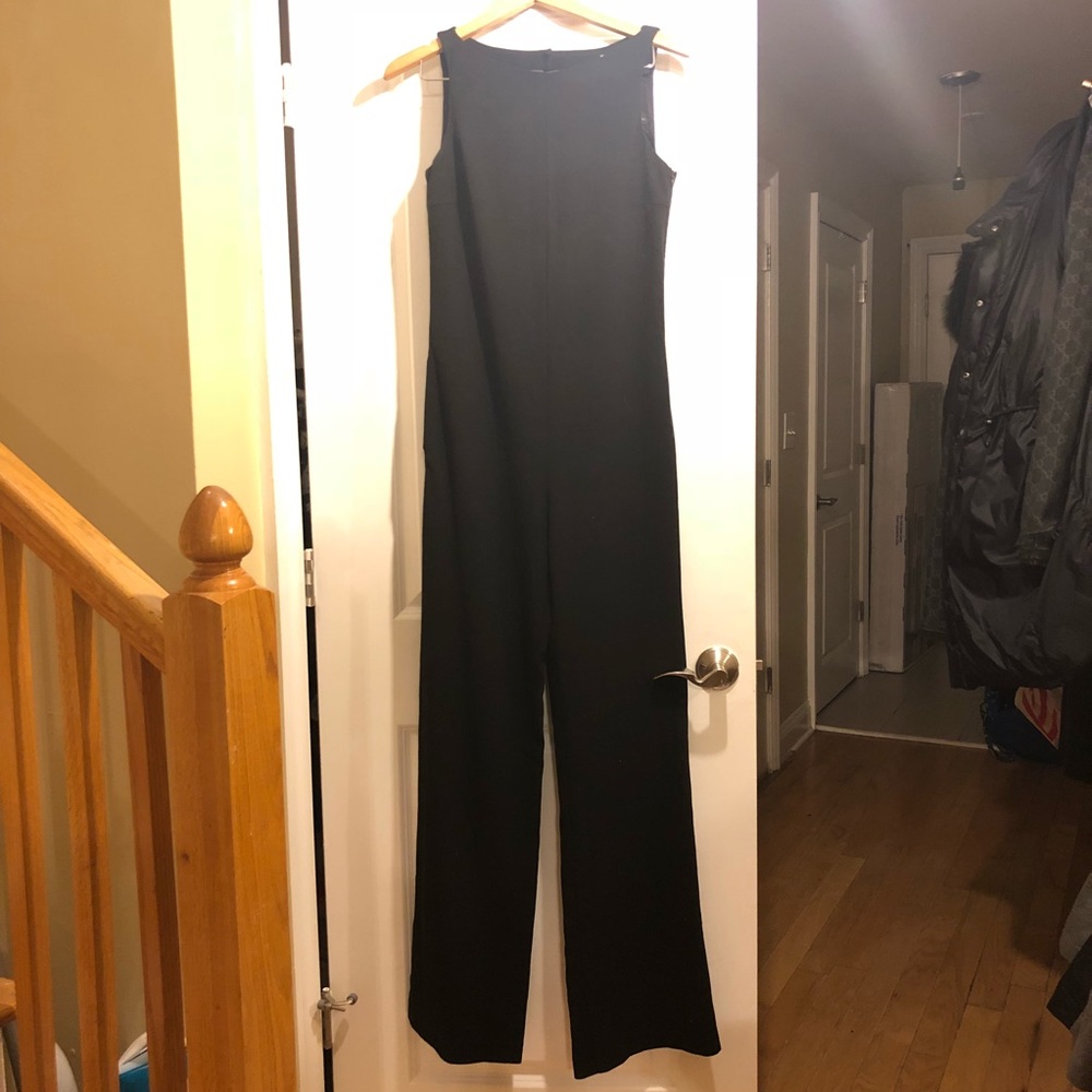 Zara boatneck /V back jumpsuit size Small like new